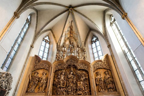 Interior view, St. Stephen's Cathedral, Breisach am Rhein, Kaiserstuhl, Breisgau,