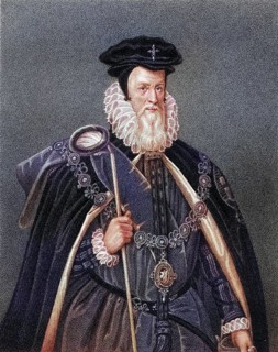 William Cecil 1st Baron of Burghley, 1520-1598, English statesman. From the book Lodges British