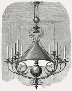 Oil lamp, 19th century