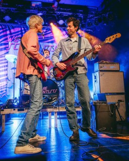 Keith Murray (singer and guitarist) and Chris Cain (bassist) from We are Scientists live on Europe