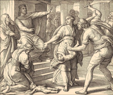 The Judgment of Solomon, Old Testament, by Julius Schnorr von Carolsfeld
