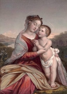 Child Jesus with Virgin Mary