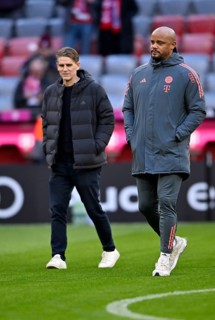 Coach coach Vincent Kompany FC Bayern Munich FCB and sports director Christoph Freund FC Bayern