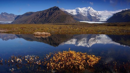 Iceland, Europe, landscape in Skaftafell NP, Skaftafell NP
