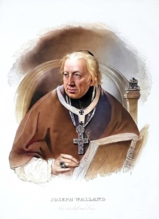 Josef Walland (1763-1834), Archbishop of Gorizia, Historical, digitally restored reproduction from