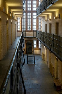 Interior of Victorian jail museum, Lincoln Castle, city of Lincoln, Lincolnshire, England, UK