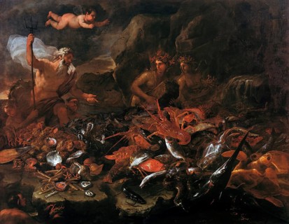 Luca Giordano (b. 18 October 1634, d. 3 January 1705), called Fa Presto, Italian painter and etcher