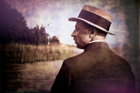 Portrait of Rainer Maria Rilke, 1875 – 1926, Austrian poet and novelist, digitally edited