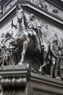 Historical equestrian statue of Frederick the Great at the Forum Fridericianum from 1839-1851, Duke