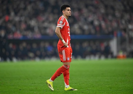 Luis Diaz FC Bayern Munich FCB (14) Football, Champions League, Allianz Arena, Munich, Bayern,