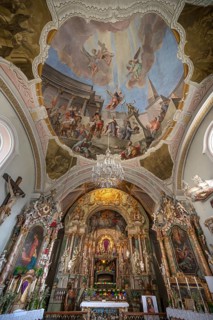 Holy Sepulchre, painted around 1767 by the painter Johann Joachim Pfaundler, St Donatus Church,