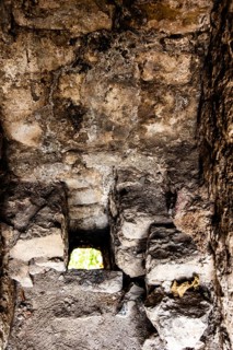 Citadel with toilet, ruined town of Stari Bar, originally from the 11th century, is one of the most