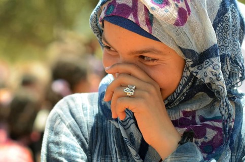 Atmeh Refugee Camp, Idlib, Syria. June 17th 2013. Internally displaced child Syrian refugees in the