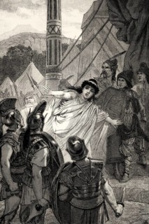ACT V, SCENE VI., Iphigenia between the Greeks and Scythians, scene from Iphigenia in Tauris,