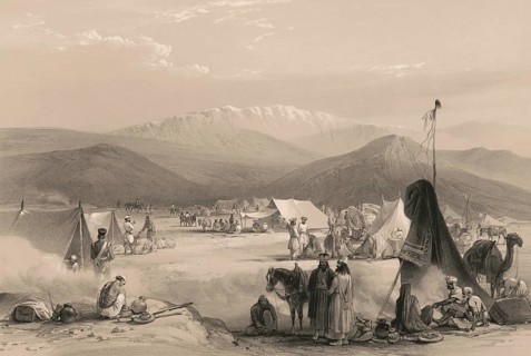 British Army Entering the Bolan Pass from Dadur, Toba Kakar range, Balochistan, Pakistan, First