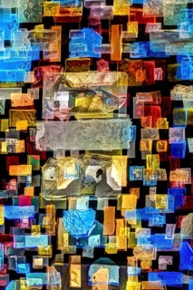 Creative shot, abstract, glass blocks, creative, colourful, colourful, all over, background,