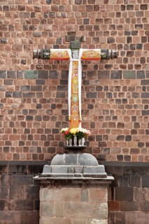 Cross, Inca Sun Temple, Inca Museum, Cusco, Peru