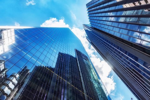London, United Kingdom. July 9th 2022 Glass fronted offices of the international banking and