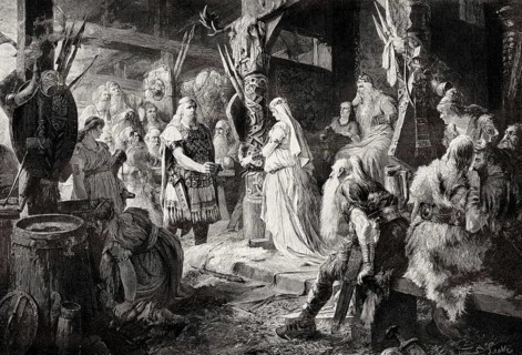 Frithjof at King Ring, king of Ringerike, Frithjof's Saga