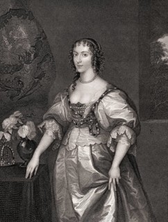 Henrietta or Henriette Maria of France, 1609-1669, queen consort of England, Scotland, and Ireland