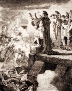 Roman Emperor Nero Claudius Caesar and the Great Fire of Rome, 64 AD