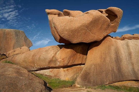 Rocks, Cote de Rose Granite, Brittany, France, Brittany, France