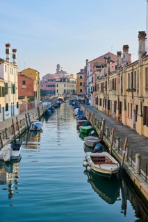 Waterway in Venice next to 'Fondamenta de la fabrica dei tabacchi' and Fondamenta del rio de le