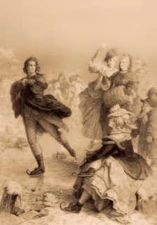 Johann Wolfgang von Goethe on the ice as lawyer in Frankfurt a. M., after Wilhelm von Kaulbach