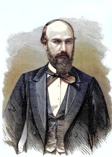 Santos Gutierrez, President of Colombia, 1869, Historical, digitally restored reproduction of a
