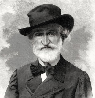 Giuseppe Verdi, 1813 – 1901, Italian opera composer, digitally edited