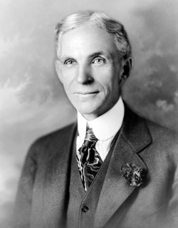 Henry Ford, American inventor, industrialist and, together with 11 other investors, founder of the