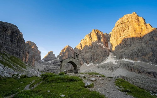 Cappella Ai Brentei chapel Memorial for injured mountaineers at the Rifugio Ai Brentei mountain