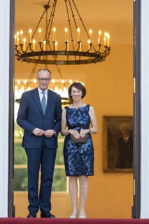 Friedrich Merz (Chancellor of the Federal Republic of Germany, CDU) with his woman Charlotte Merz