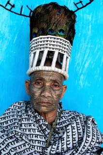 Portrait of a woman from the Ramnami caste (Chhattisgarh, India), As a sign of devotion, Ramnami