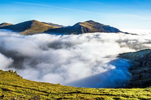 Snowdon Massif, Snowdon Range, Snowdonia, North Wales, UK