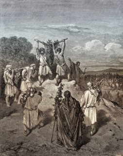 Return of the Spies from the Land of Promise, Old Testament, by Gustave Doré, 1863