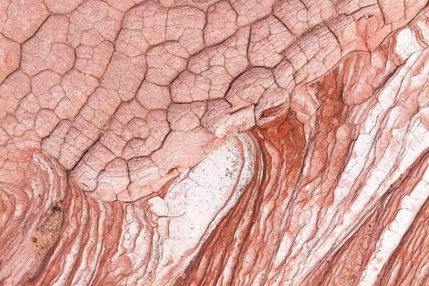 A stunning capture of the unique textures and patterns found in the Vermilion Cliffs National
