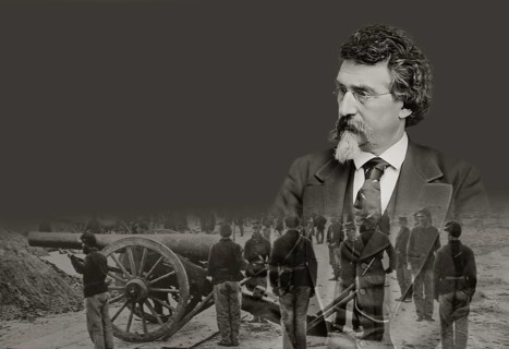 Mathew B. Brady, 1823 – 1896, early American photographer, scene of the Civil War, digitally
