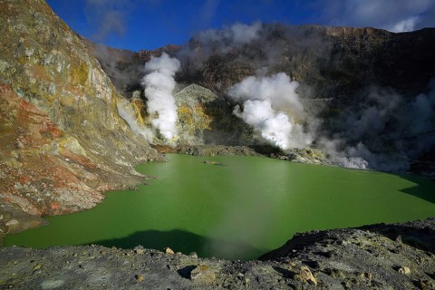 New Zealand, Island, White Island, Geothermal, Hot Springs, Volcanism, New Zealand