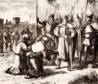 Charlemagne 747-814, King of the Franks, after the Siege or Battle of Pavia in 774