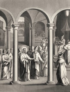 Jesus teachings of the Scribes and Pharisees, New Testament, steel engraving 1853, digitally