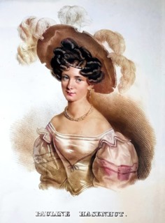 Pauline Mattis (1809-1844) born Hasenhut. First dancer at the k. k. Hofoperntheater, Historical,