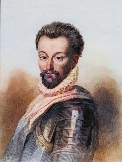 Henri, 2nd Prince of Conde, 1552-1588. Leader of the Huguenots. Photo-etching from a portrait in