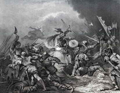 Die Schlacht von Hastings, am 14. Oktober 1066