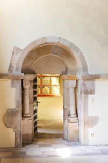 Benedictine monastery Bursfeld on the Weser near Hannoversch Münden. Bursfelde Monastery is a