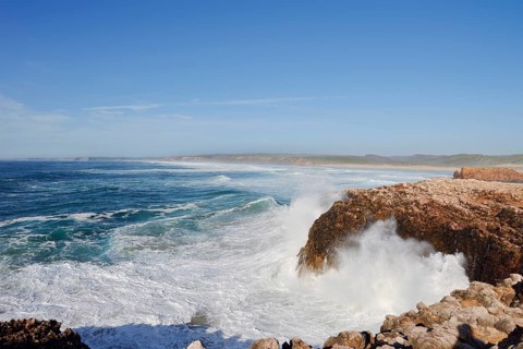 Surf on the Rocky Coast, Carrapateira, Parque Natural do Sudoeste Alentejano e Costa Vicentina,
