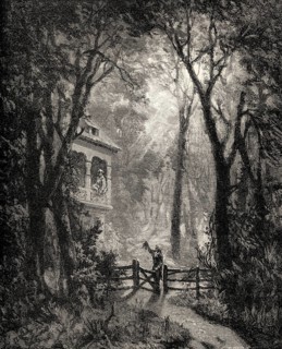 Scene from Die schöne Nacht, The beautiful night, a love poem by Johann Wolfgang von Goethe