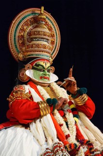 CHENNAI, INDIA, SEPTEMBER 8: Indian traditional dance drama Kathakali preformance on September 8,