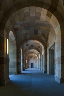 Arcade of the Congress Hall, unfinished National Socialist monumental building on the Nazi Party