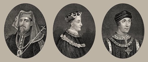 Könige von England, Heinrich IV, Heinrich V, Heinrich VI, 14. und 15. Jahrhundert, Haus Lancaster